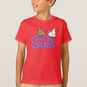 Love Chickens - Dark ChildrensT-shirt T-Shirt