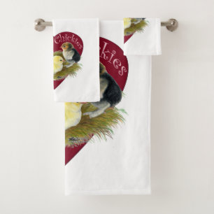 Love Chickies Bath Towel Set