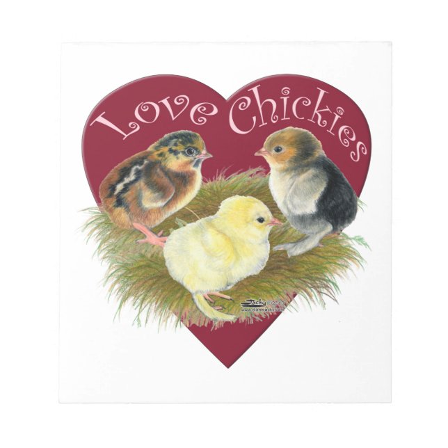 Love Chickies Notepad (Front)