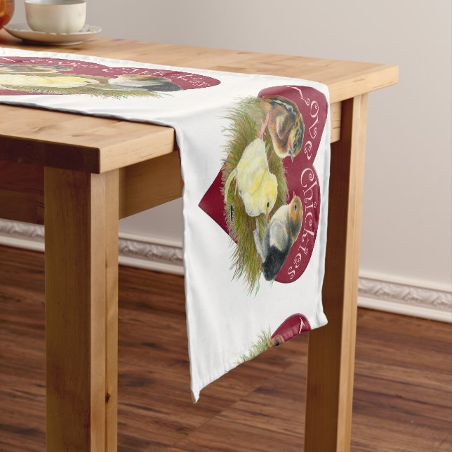Love Chickies Short Table Runner (In Situ)