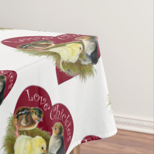Love Chickies Tablecloth