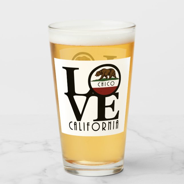 LOVE Chico California Glass (Front Filled)