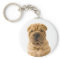 Love Chinese Shar Pei Puppy Dog Keychain