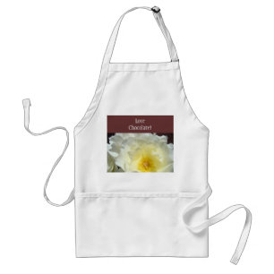 Love Chocolate! aprons White Rose Flowers