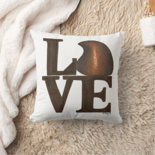 LOVE Chocolate Drop Chocoholic Valentine's Day Cushion