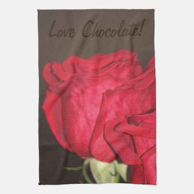 Love Chocolate Tea Towel (Vertical)