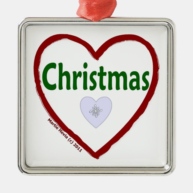 Love Christmas Ornament (Front)