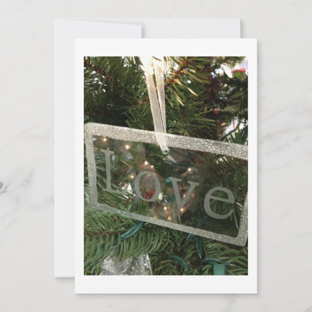 "LOVE" CHRISTMAS PARTY INVITATION (Front)