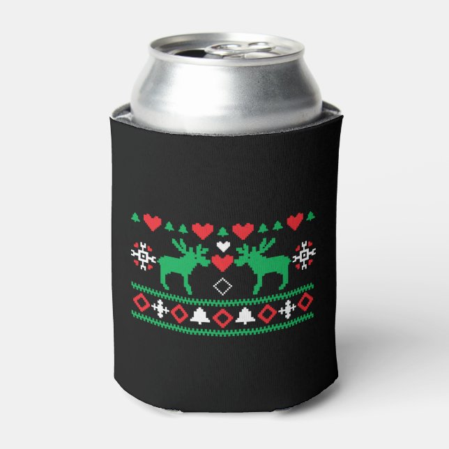 Love Christmas Ugly Can Cooler (Can Front)