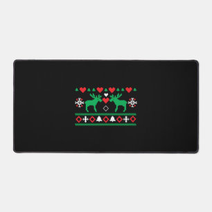 Love Christmas Ugly Desk Mat