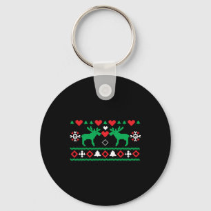 Love Christmas Ugly Key Ring