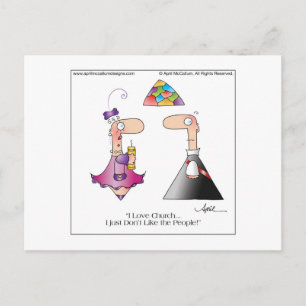 LOVE CHURCH Postcard by April McCallum