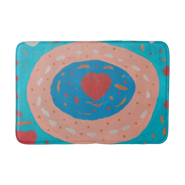 Love Circles Bath Mat (Front)