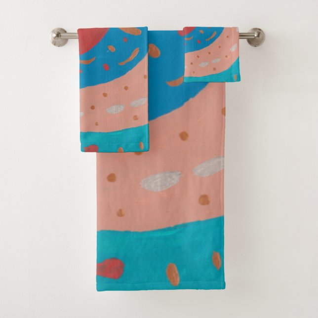 Love Circles  Bath Towel Set (Insitu)