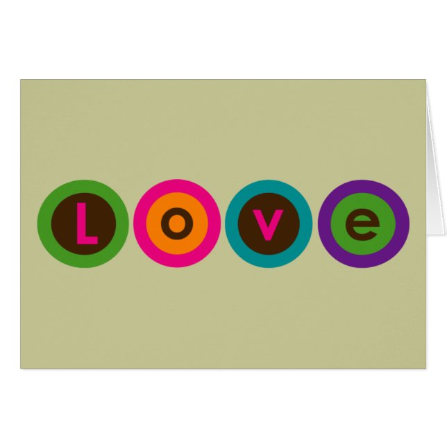 Love Circles - card (Front Horizontal)