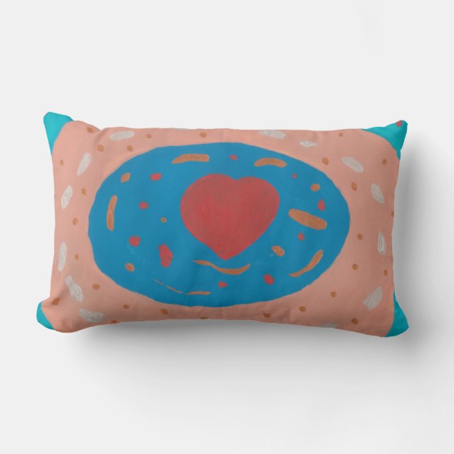 Love Circles Throw Pillow (Front)