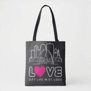 Love City Life in St. Louis Missouri Tote Bag