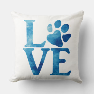 Love Classic Bright Blue Cushion