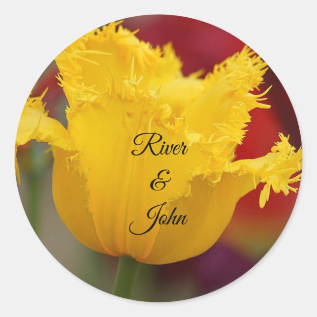 Love Classic Round Sticker (Front)