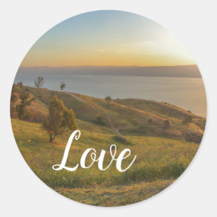 Love Classic Round Sticker