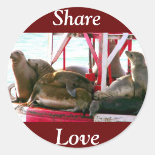 Love_ Classic Round Sticker