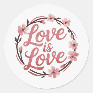 Love  classic round sticker
