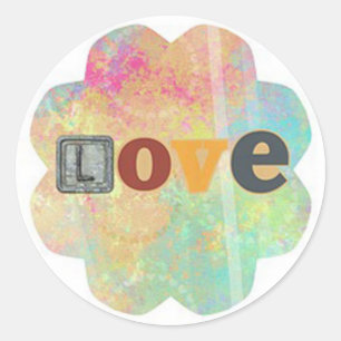 Love Classic Round Sticker