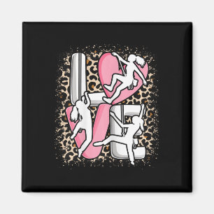 Love Climbing Bouldering Rock Climbing Climber Wom Magnet