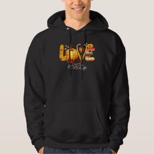 Love Cna Life Pumpkin Fall Autumn Thanksgiving Nur Hoodie