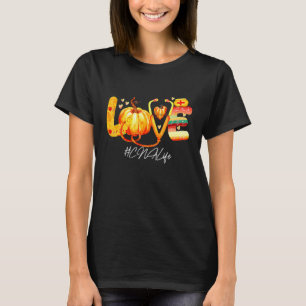 Love CNA Life Pumpkin Fall Autumn Thanksgiving Nur T-Shirt