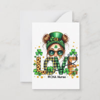 Love CNA Nurse HealthCare St Patrick's Day
