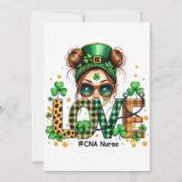 Love CNA Nurse HealthCare St Patrick's Day 