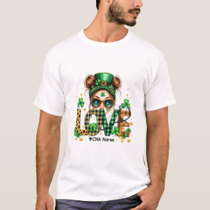 Love CNA Nurse HealthCare St Patrick's Day T-Shirt