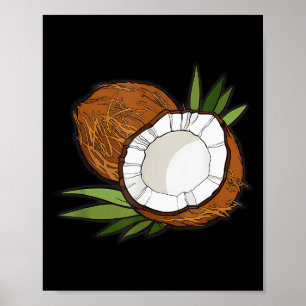 Love Coconut Women Shirt Coconut Lovers For Kids A Poster