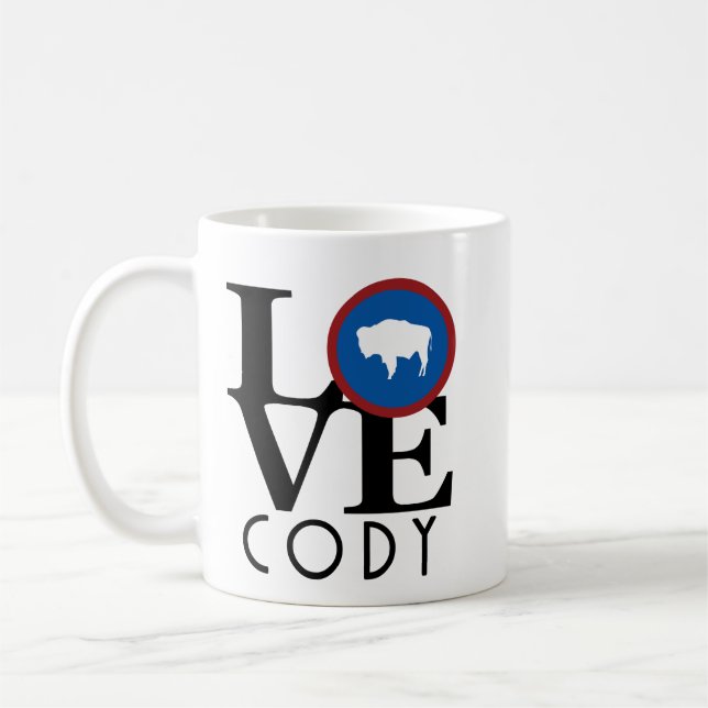 LOVE Cody Wyoming 11oz Coffee Mug (Left)