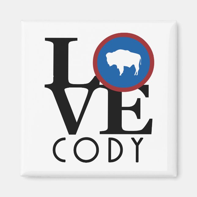 LOVE Cody Wyoming Magnet (Front)