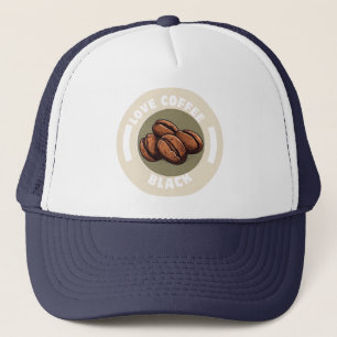 Love Coffee Black Trucker Hat