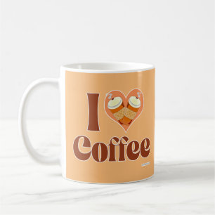 Love Coffee Fun Heart Design Motto Mug