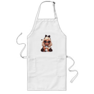 Love coffee long apron
