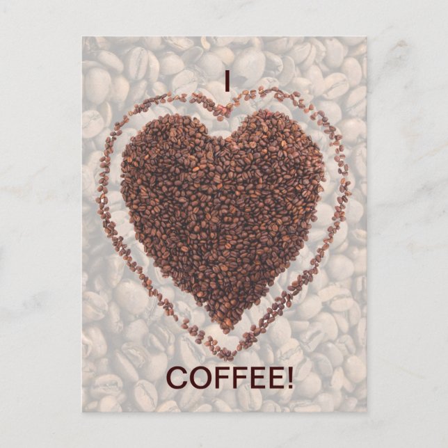 Love Coffee Postcard (Front)