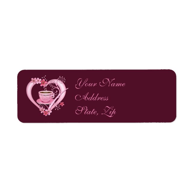 Love Coffee Return Address Label (Front)