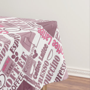 Love coffee tablecloth