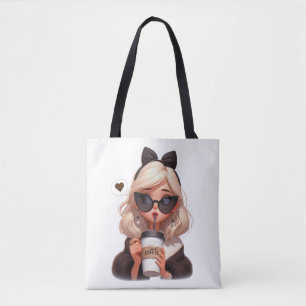 Love coffee tote bag