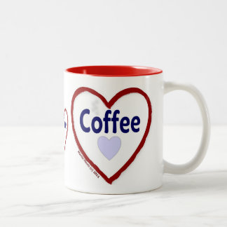 Love Coffee - Two-Tone Mug