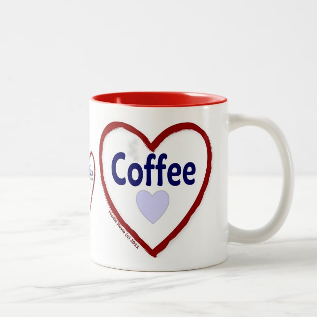 Love Coffee - Two-Tone Mug (Right)
