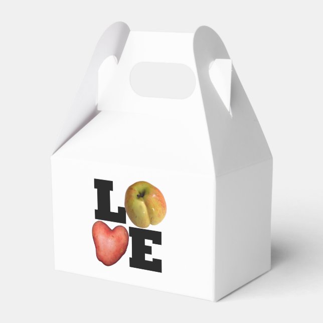 LOVE Collection Apple Potato Favour box (Front Side)