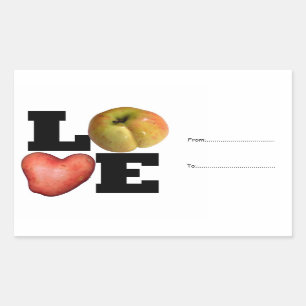 LOVE Collection heart Potato Customisable Sticker