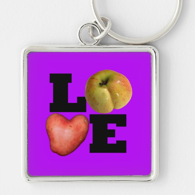 LOVE Collection in Purple Keychain (Front)