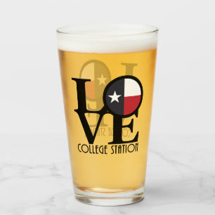 LOVE College Station Glass