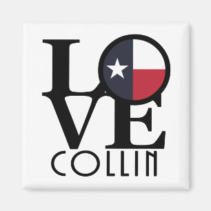 LOVE Collin Texas Magnet